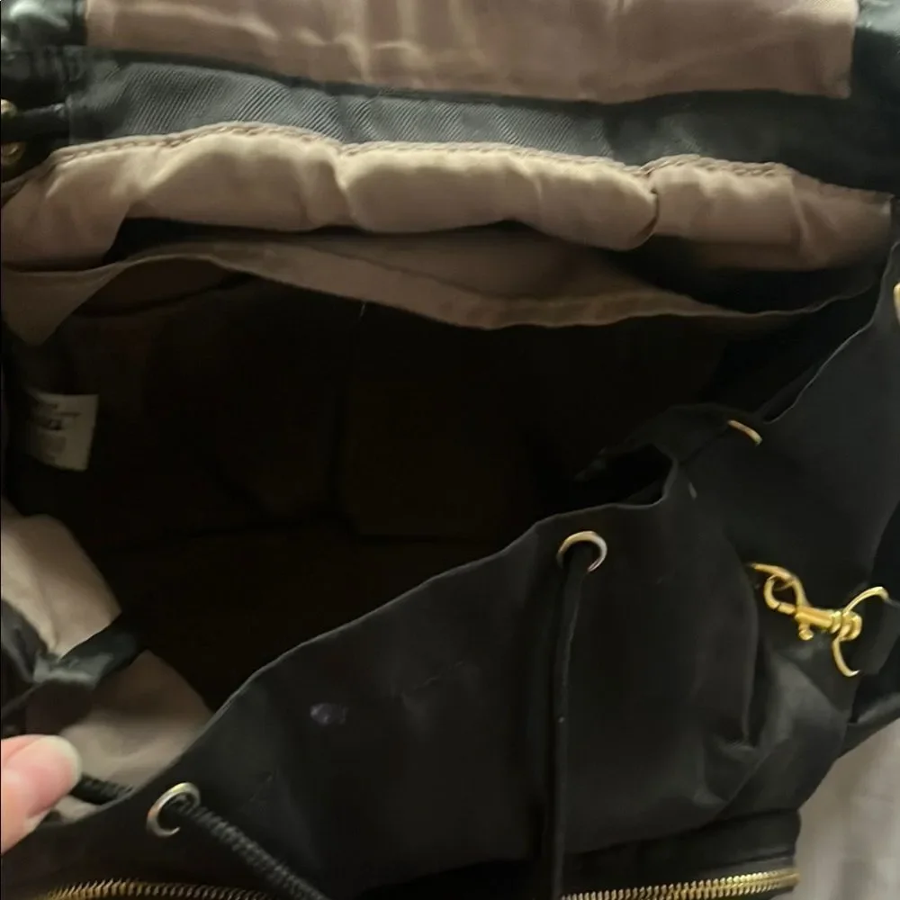 Skip Hop Professional Black Backpack (Diaper bag) with Gold Accents | EUC